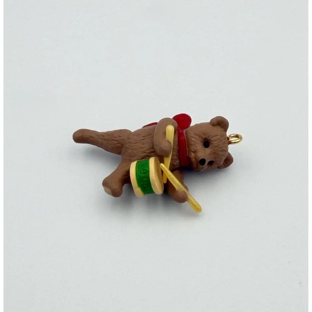 1994 Hallmark Keepsake Ornament March of the Teddy Bears 2 Drummer Miniature VTG